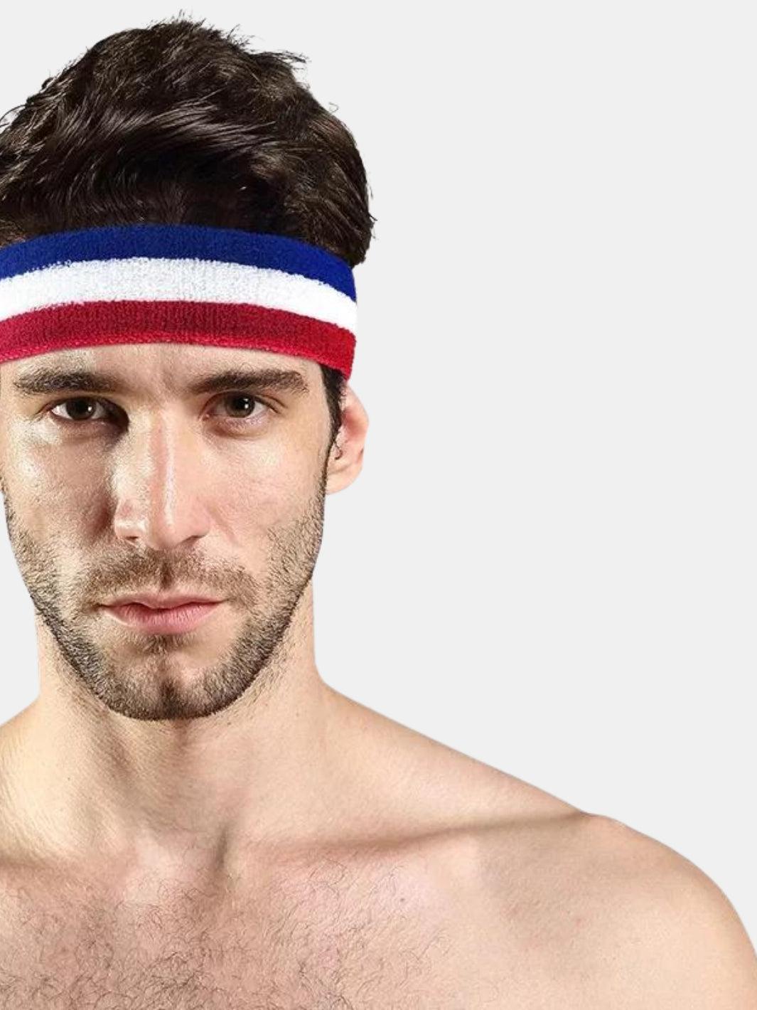 Bandeau Cheveux Bleu Blanc Rouge