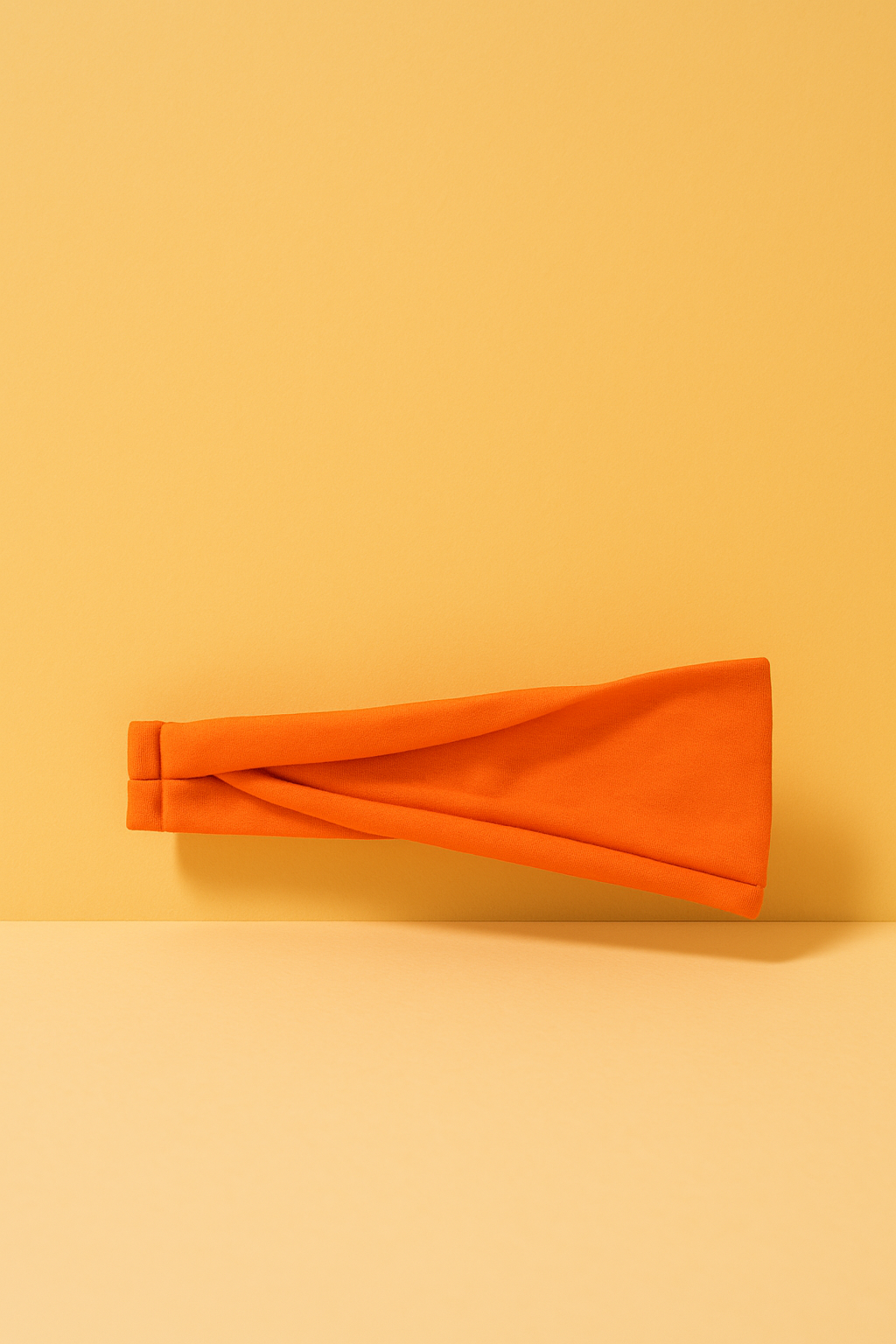 Bandeau Cheveux Sport Femme Tissu Orange