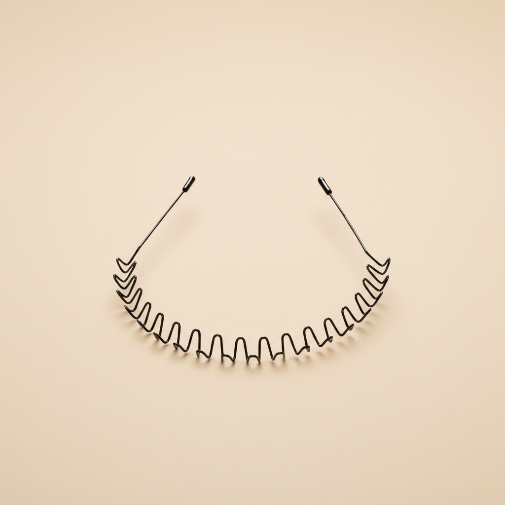 Bandeau Cheveux Métal Flexible Homme — Packshot fond beige — Les Jolies Têtes
