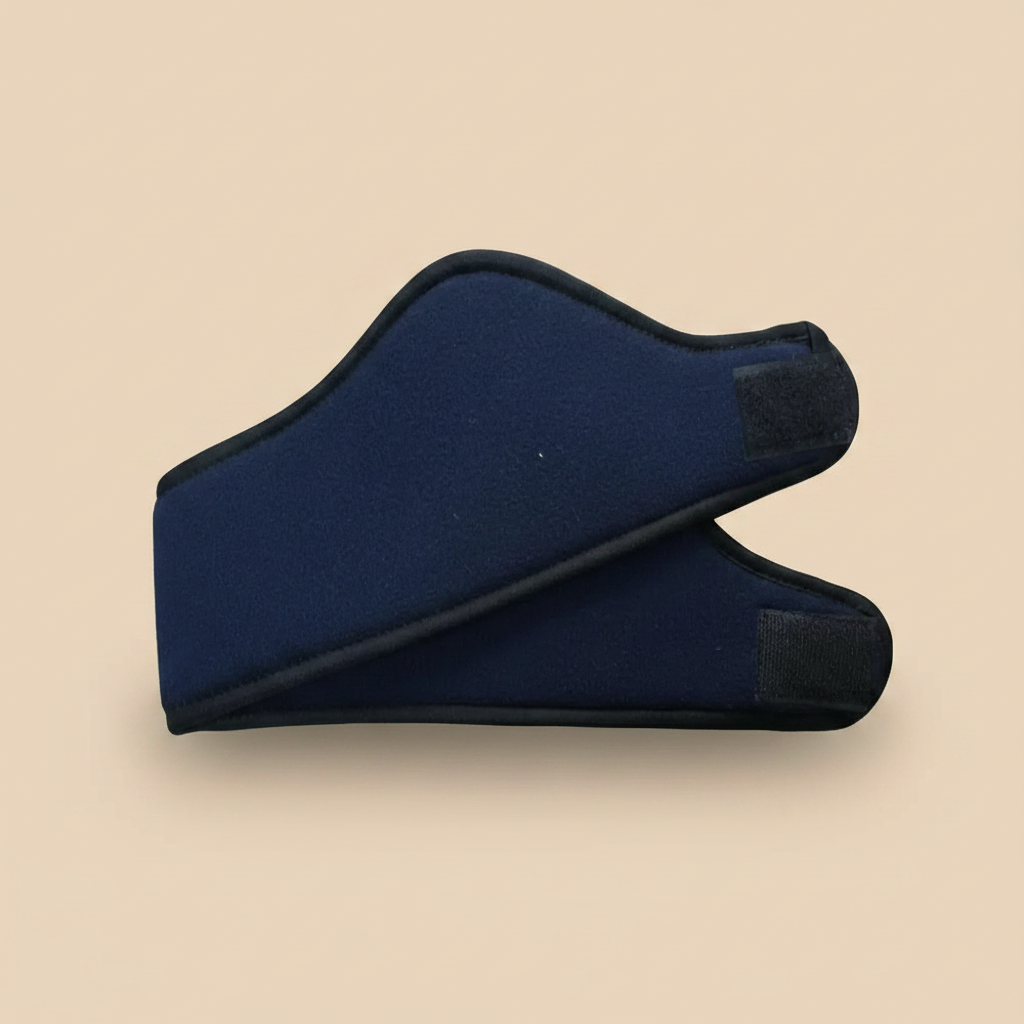 Bandeau Cheveux Sport Femme Polaire Bleu Marine — Packshot fond beige — Les Jolies Têtes