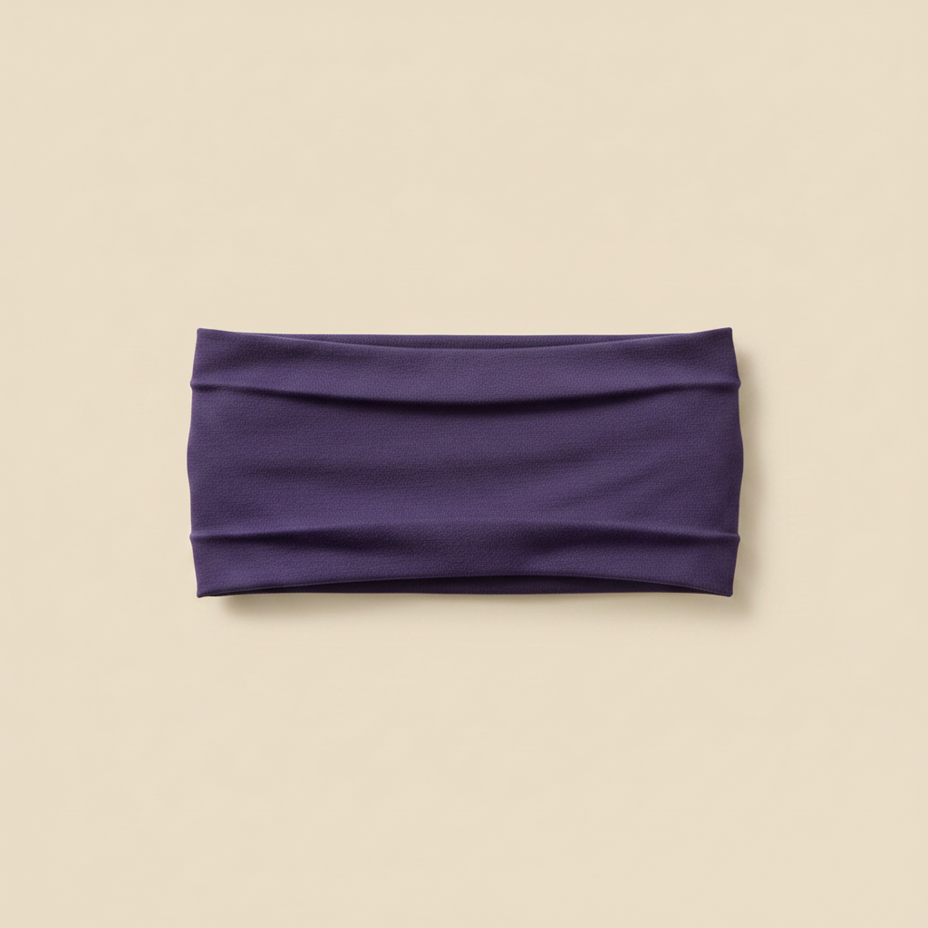 Bandeau Cheveux Uni Femme Tissu Violet — Packshot fond beige — Les Jolies Têtes