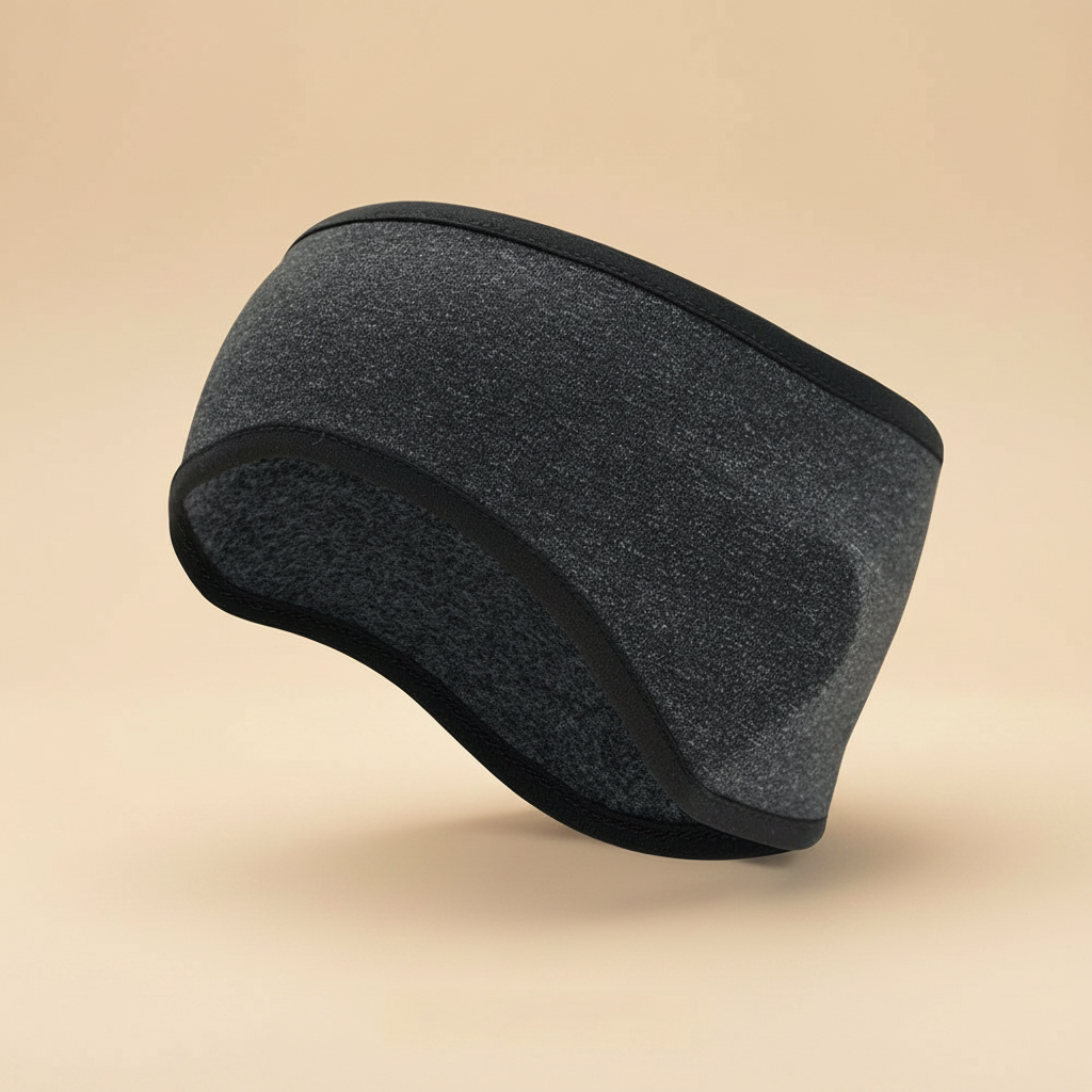 Bandeau Thermique Homme Sport Chiné Anthracite — Packshot fond beige — Les Jolies Têtes