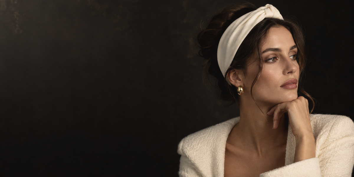 Bandeau Cheveux Blanc
