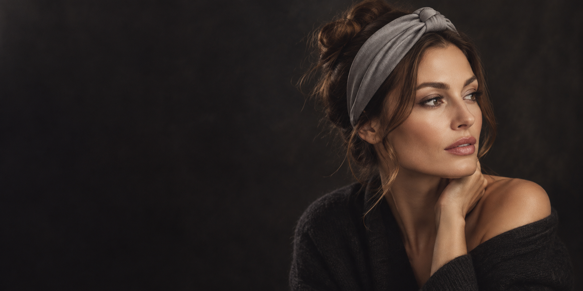 Bandeau Cheveux Gris