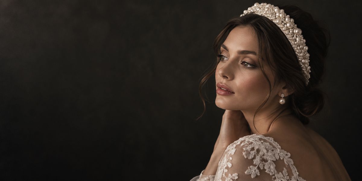 Bandeau Cheveux Perlé