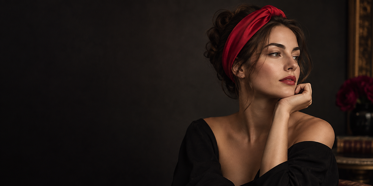 Bandeau Cheveux Rouge