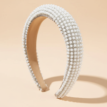 Serre-tête Nacréa Mariée Femme Perles Ivoire — Packshot fond beige — Les Jolies Têtes