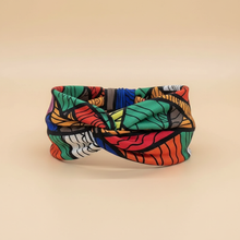 Bandeau Cheveux Abstrait Femme Tissu Multicolore — Packshot fond beige — Les Jolies Têtes