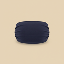 Bandeau Cheveux Uni Femme Tissu Bleu Marine — Packshot