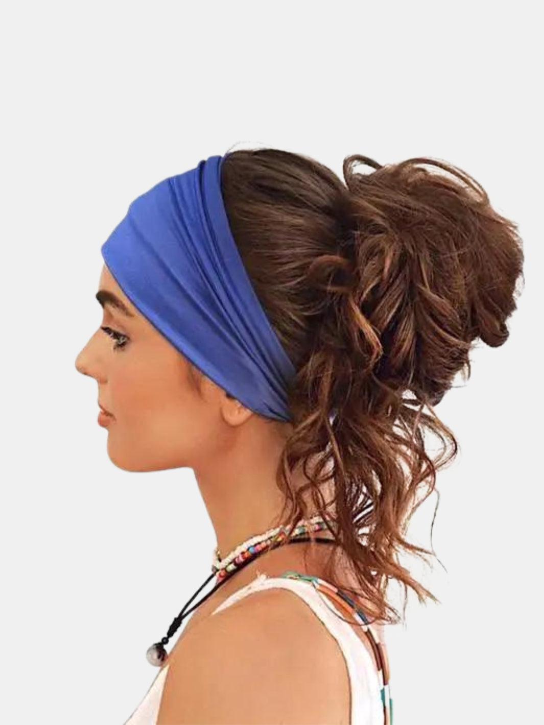 Bandeaux à cheveux XL - Hawai bleu| Atelier Foudre Turbans Bandeaux à cheveux XL - Hawai bleu| Atelier Foudre Turbans