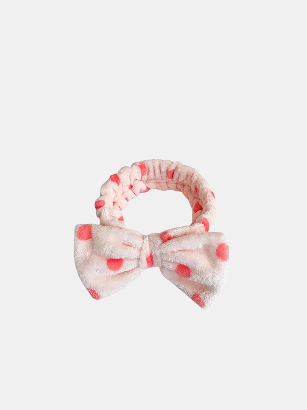 Bandeau Cheveux Corail Et Blanc