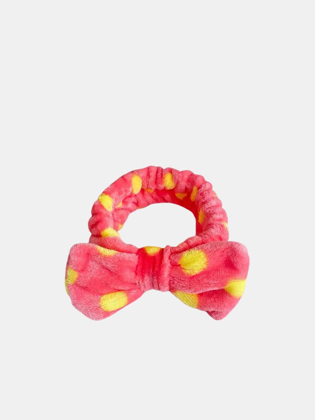Bandeau Cheveux Corail Et Blanc