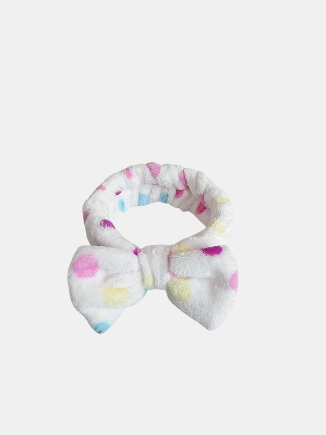 Bandeau Cheveux Corail Et Blanc