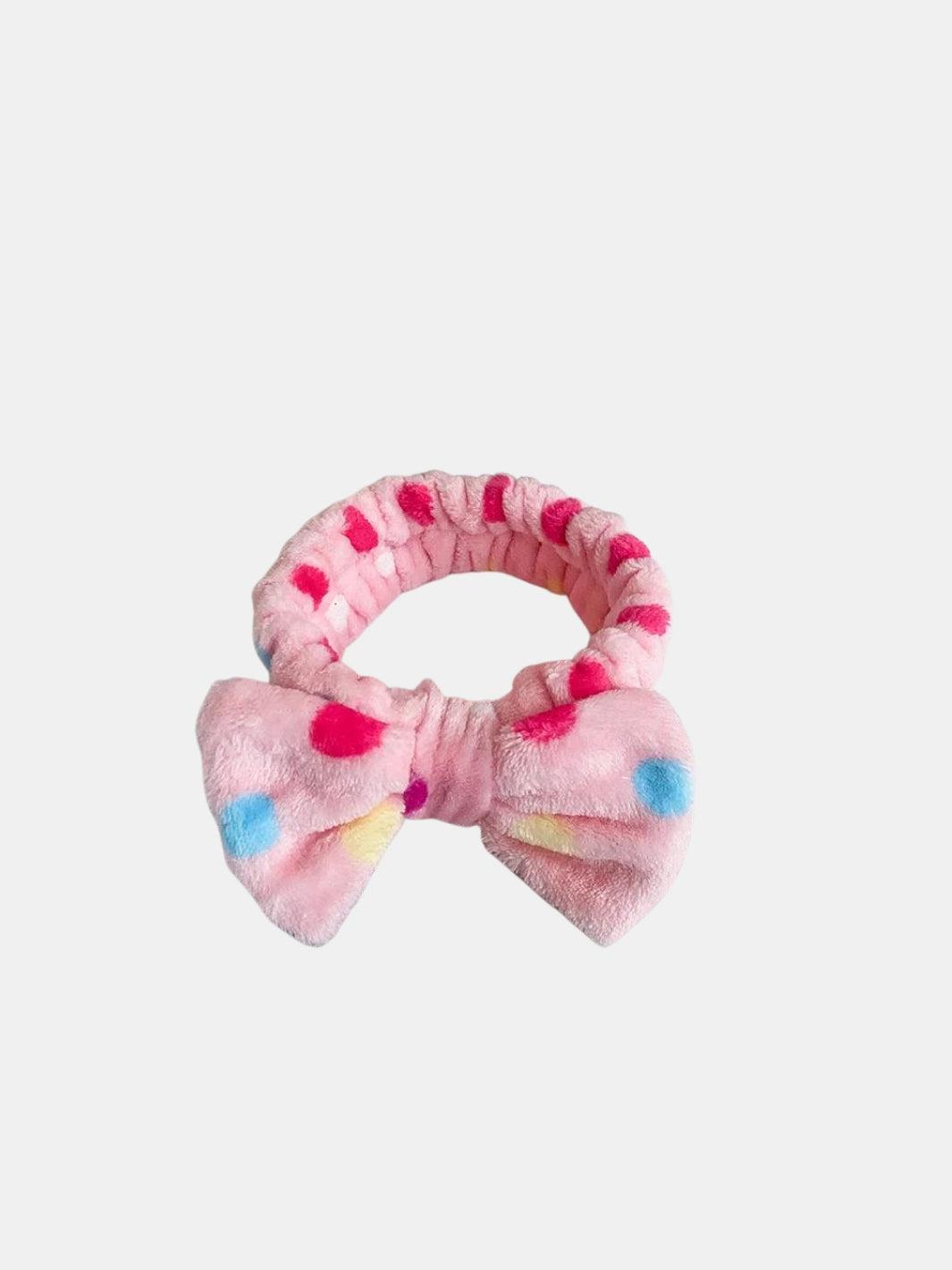 Bandeau Cheveux Corail Et Blanc