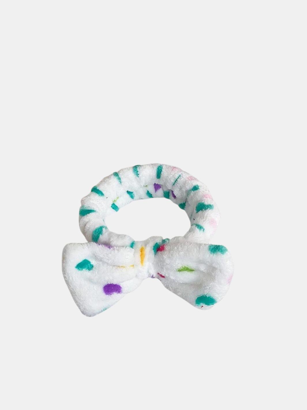 Bandeau Cheveux Corail Et Blanc