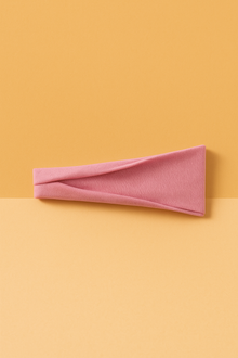 Bandeau Cheveux Sport  Tissu Rosé