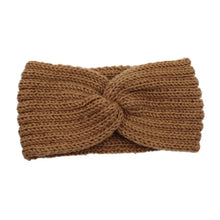 Bandeau Twist Femme Laine Polyester Vert Sapin