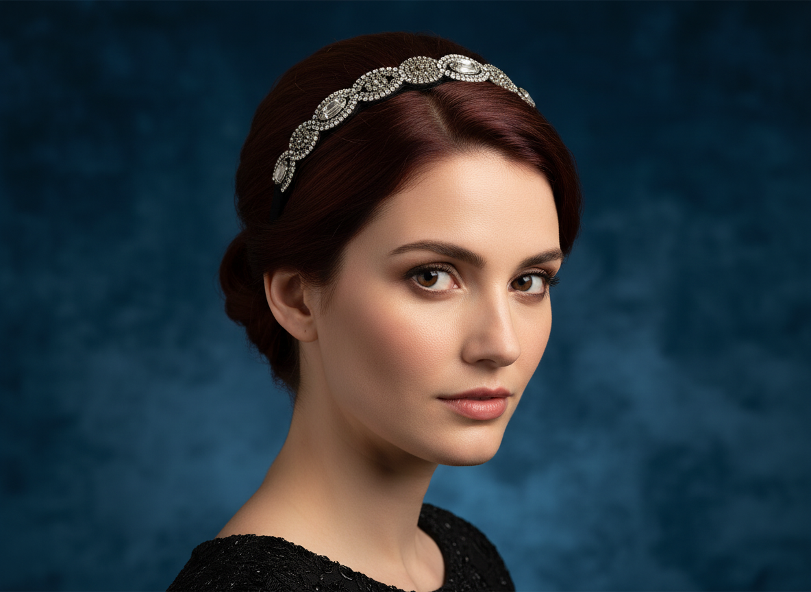 Bandeau Bijoux Pour Cheveux — Modèle — éditorial — Les Jolies Têtes