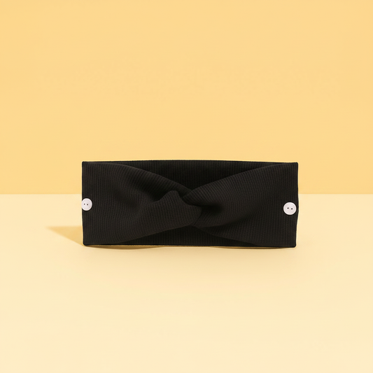 Bandeau Cheveux Avec Bouton — Packshot fond beige — Les Jolies Têtes