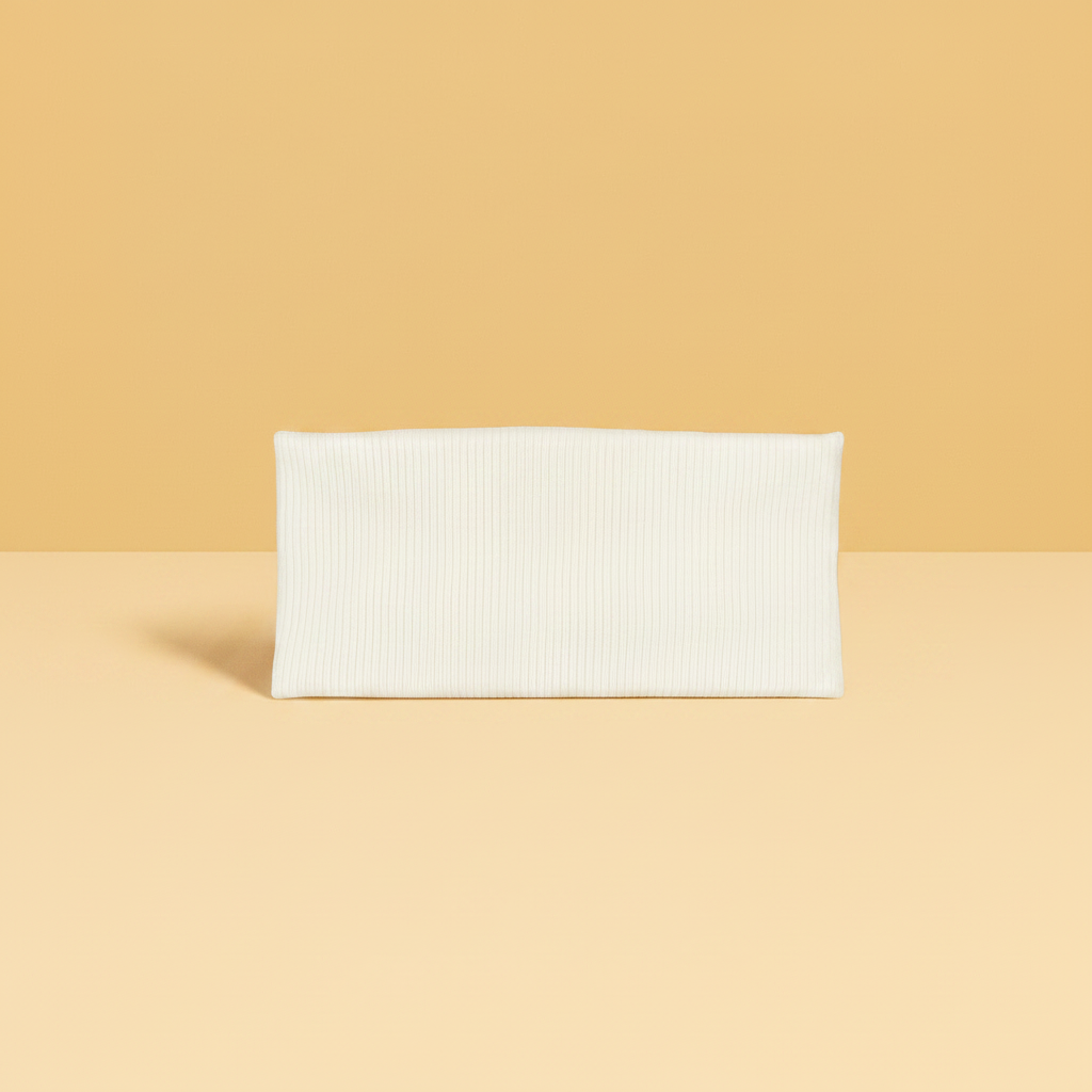 Bandeau Cheveux Blanc — Packshot fond beige — Les Jolies Têtes
