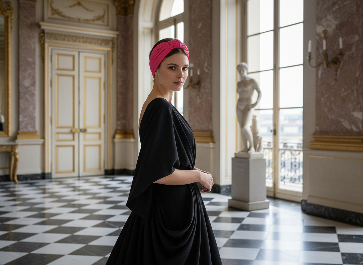 Bandeau Cheveux Extra Large — Modèle — éditorial — Les Jolies Têtes