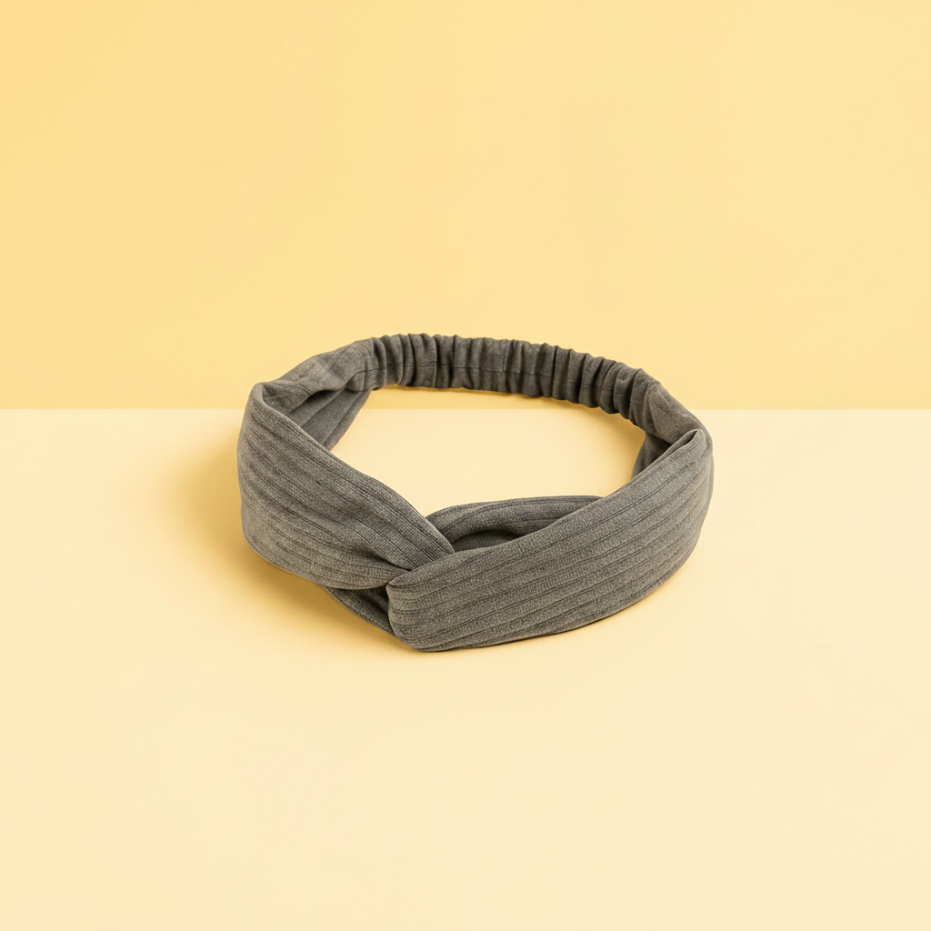 Bandeau Cheveux Femme Gris — Packshot fond beige — Les Jolies Têtes