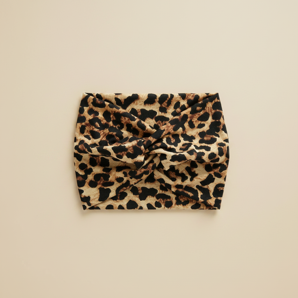 Bandeau Cheveux Femme Léopard — Packshot fond beige — Les Jolies Têtes