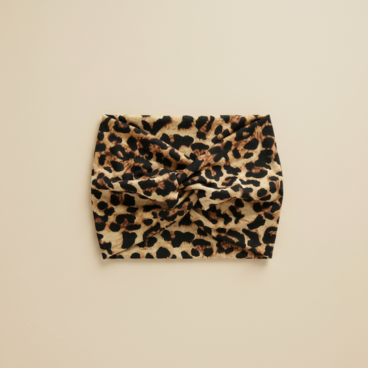 Bandeau Cheveux Femme Léopard — Packshot fond beige — Les Jolies Têtes