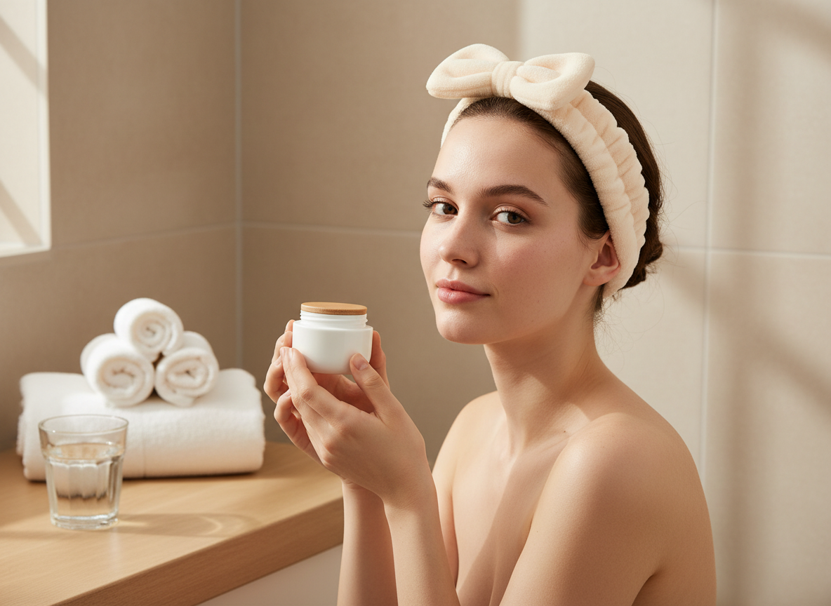 Bandeau Cheveux Femme Maquillage — Modèle — éditorial — Les Jolies Têtes
