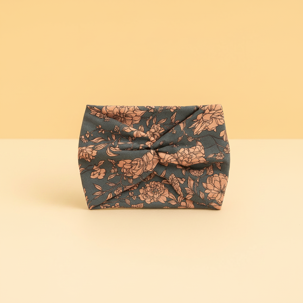 Bandeau Cheveux Fleur — Packshot fond beige — Les Jolies Têtes