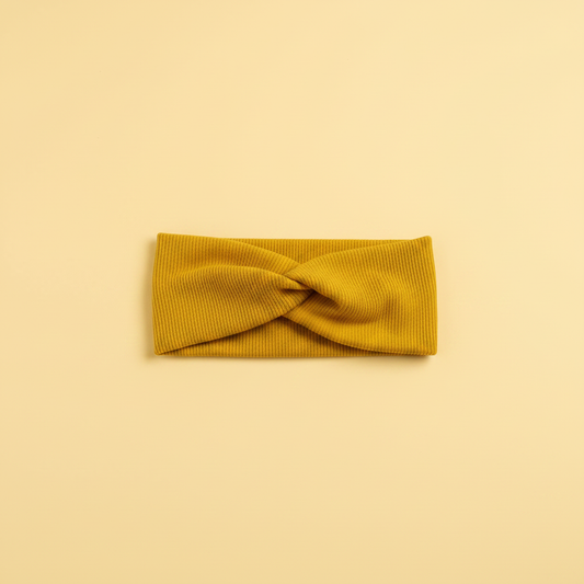 Bandeau Cheveux Jaune — Packshot fond beige — Les Jolies Têtes