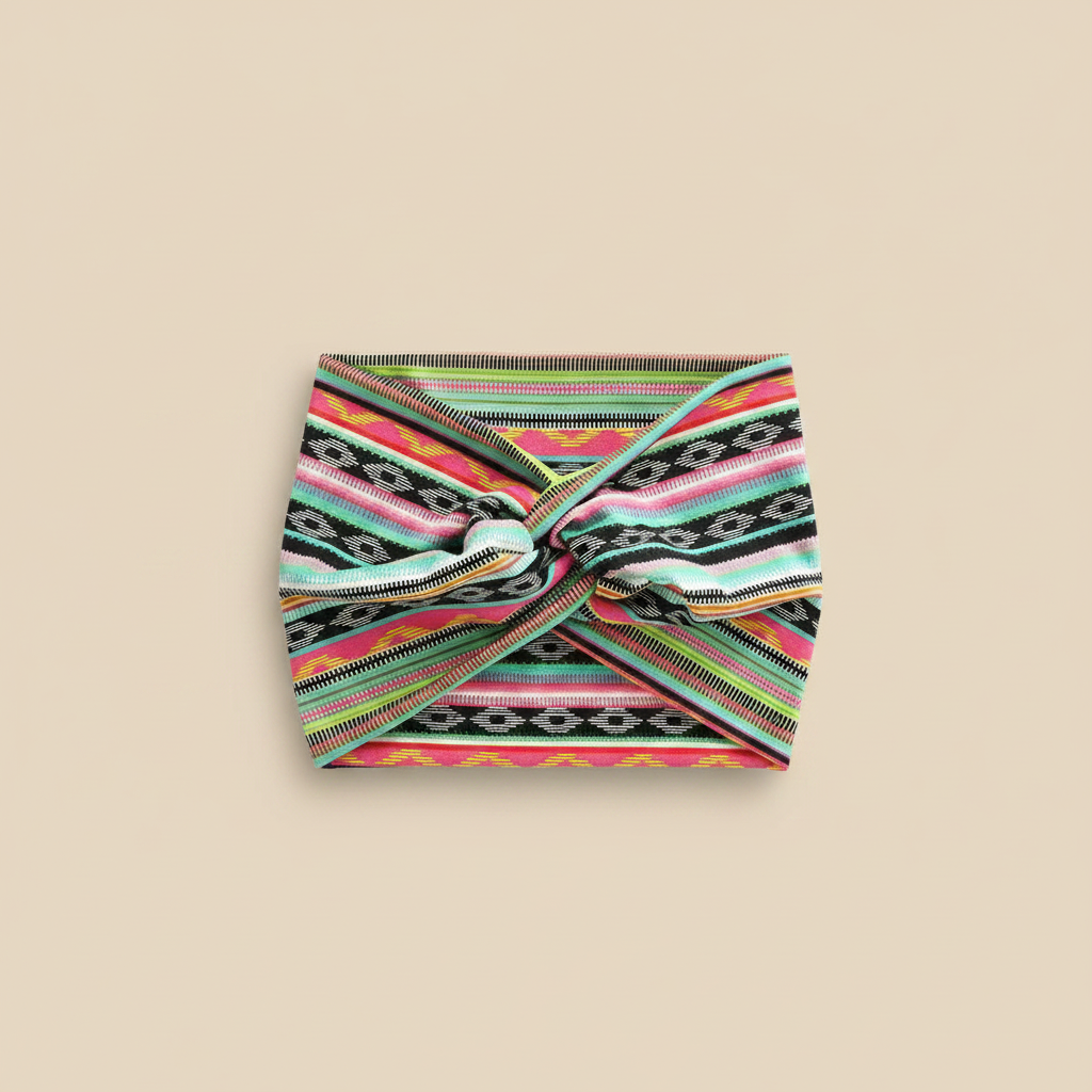 Bandeau Cheveux Multicolore — Packshot fond beige — Les Jolies Têtes