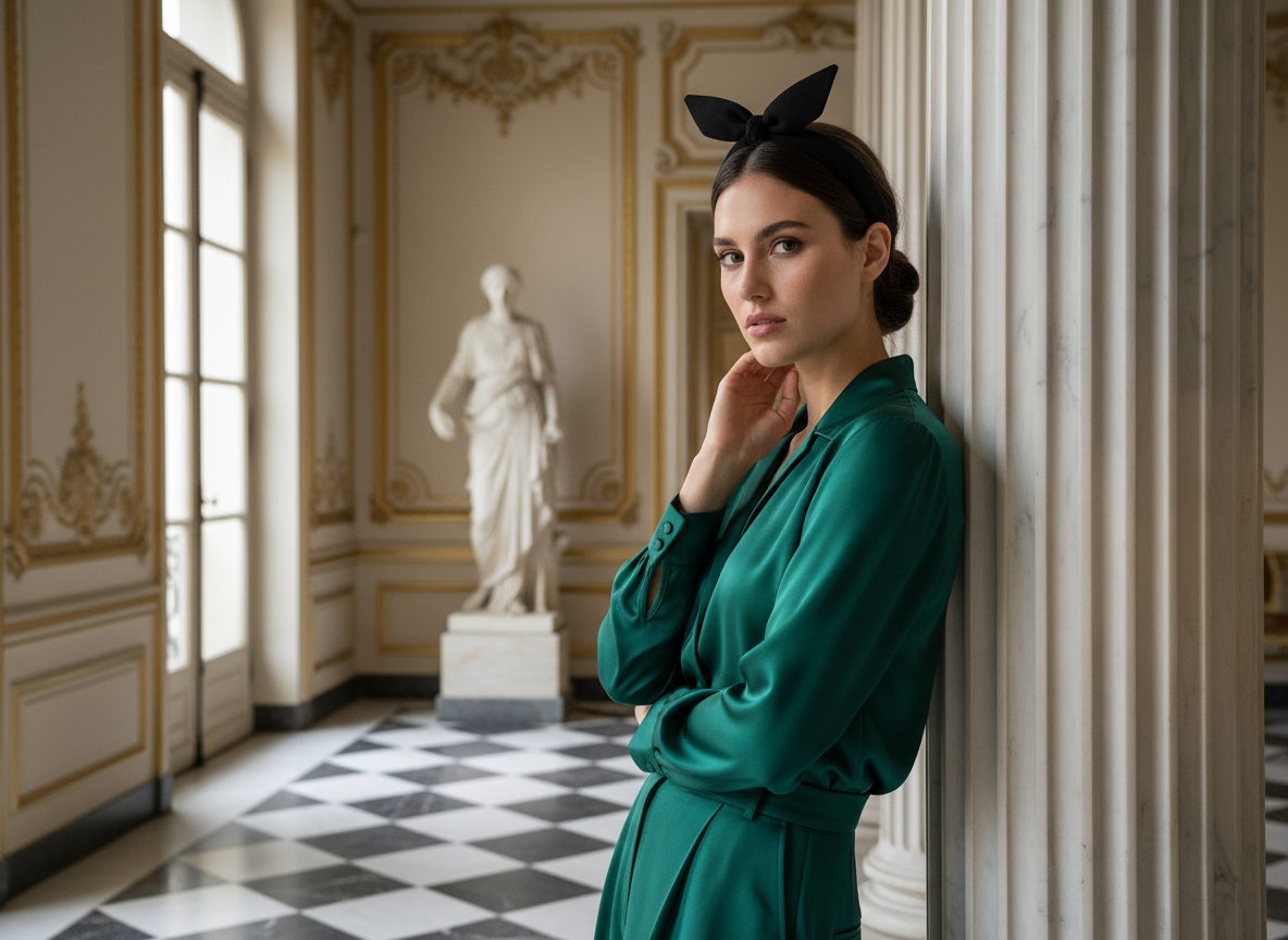 Bandeau Cheveux Nœud — Modèle — éditorial — Les Jolies Têtes