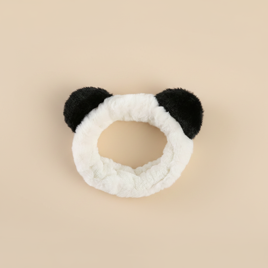 Bandeau Cheveux Panda — Packshot fond beige — Les Jolies Têtes