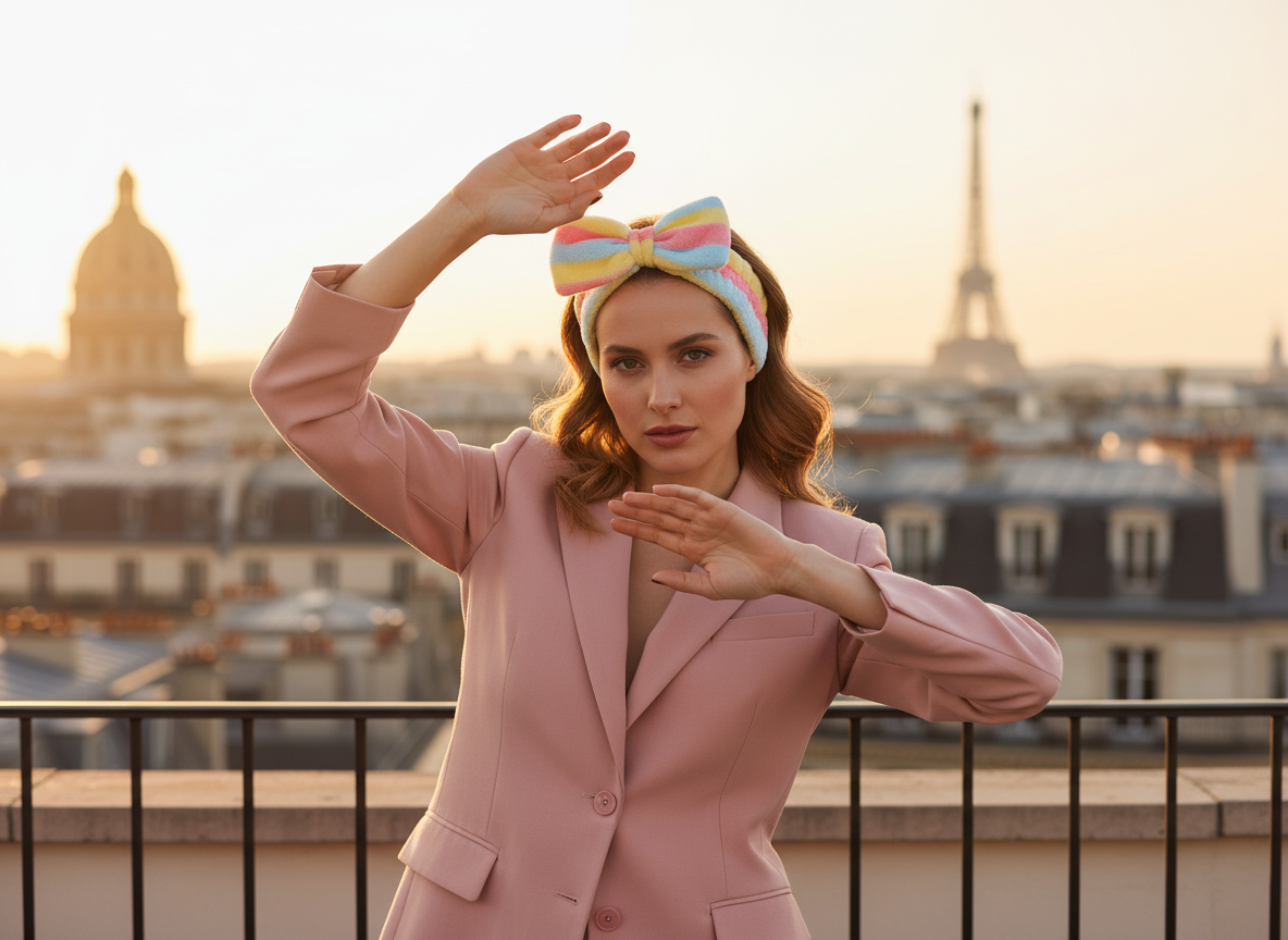 Bandeau Cheveux Rayures — Modèle — éditorial — Les Jolies Têtes