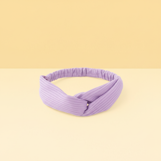 Bandeau Cheveux Violet — Packshot fond beige — Les Jolies Têtes