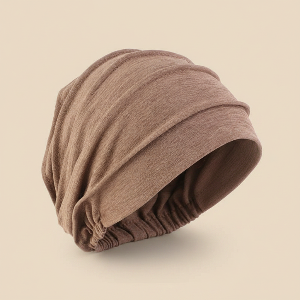 Bandeau Drapé Femme Uni Camel