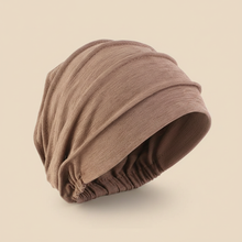 Bandeau Drapé Femme Uni Camel — Packshot fond beige — Les Jolies Têtes