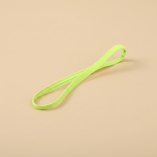 Bandeau Grip Homme Performance Jaune Fluo — Packshot fond beige — Les Jolies Têtes
