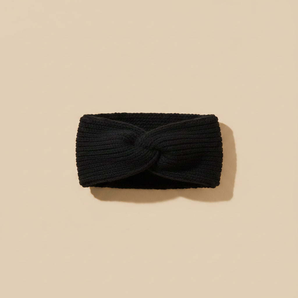 Bandeau Laine Cheveux Court — Packshot fond beige — Les Jolies Têtes