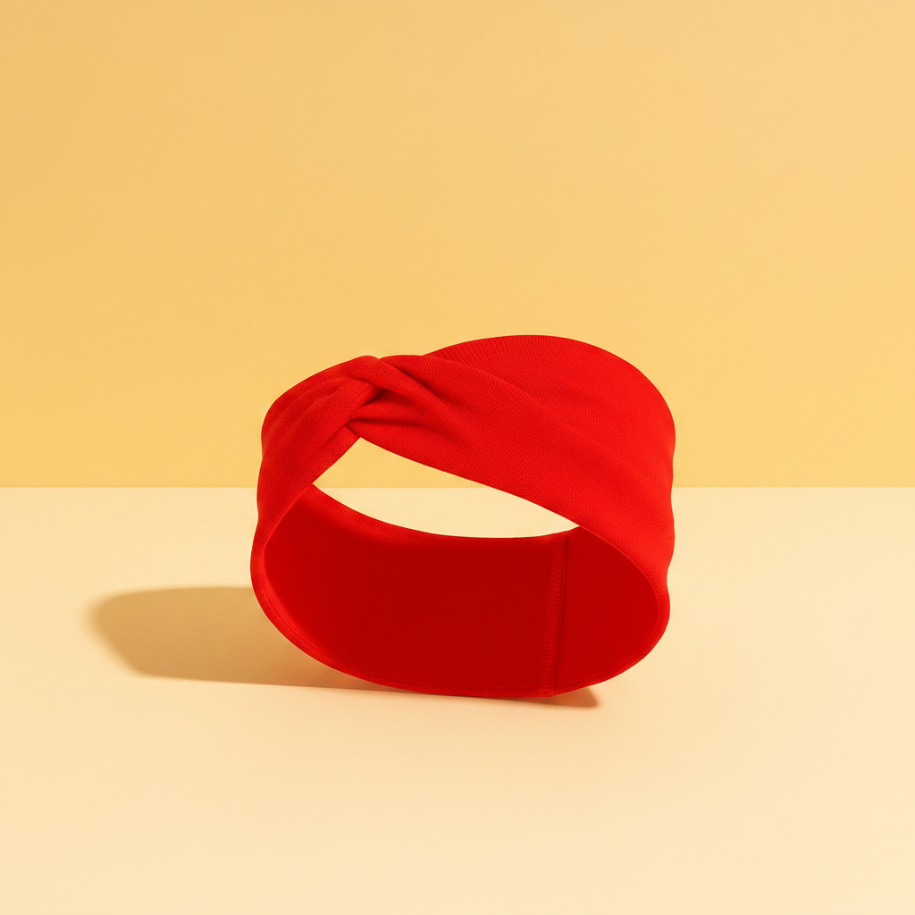 Bandeau Rouge Cheveux — Packshot fond beige — Les Jolies Têtes