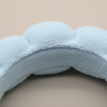 Bandeau Cheveux Matelassé Femme Éponge Bleu Ciel — détail matière