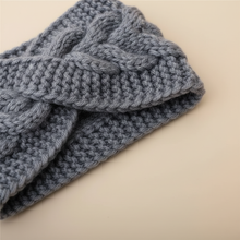 Bandeau Torsadé Femme Laine Polyester Gris — détail matière