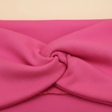 Bandeau Plat Femme Tissu Mélange Coton Rose Fuchsia — Détail matière