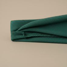 Bandeau Cheveux Sport Femme Tissu Vert Impérial — détail matière
