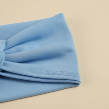 Bandeau Large Uni Femme Bleu Ciel — détail matière