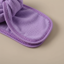 Bandeau Cheveux Uni Femme Microfibre Violet — détail matière