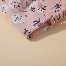 Bandeau Cheveux Croisé Femme Tissu Rose Fleuri — détail matière