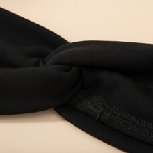 Bandeau Cheveux Uni Femme Jersey Vert Émeraude — détail matière