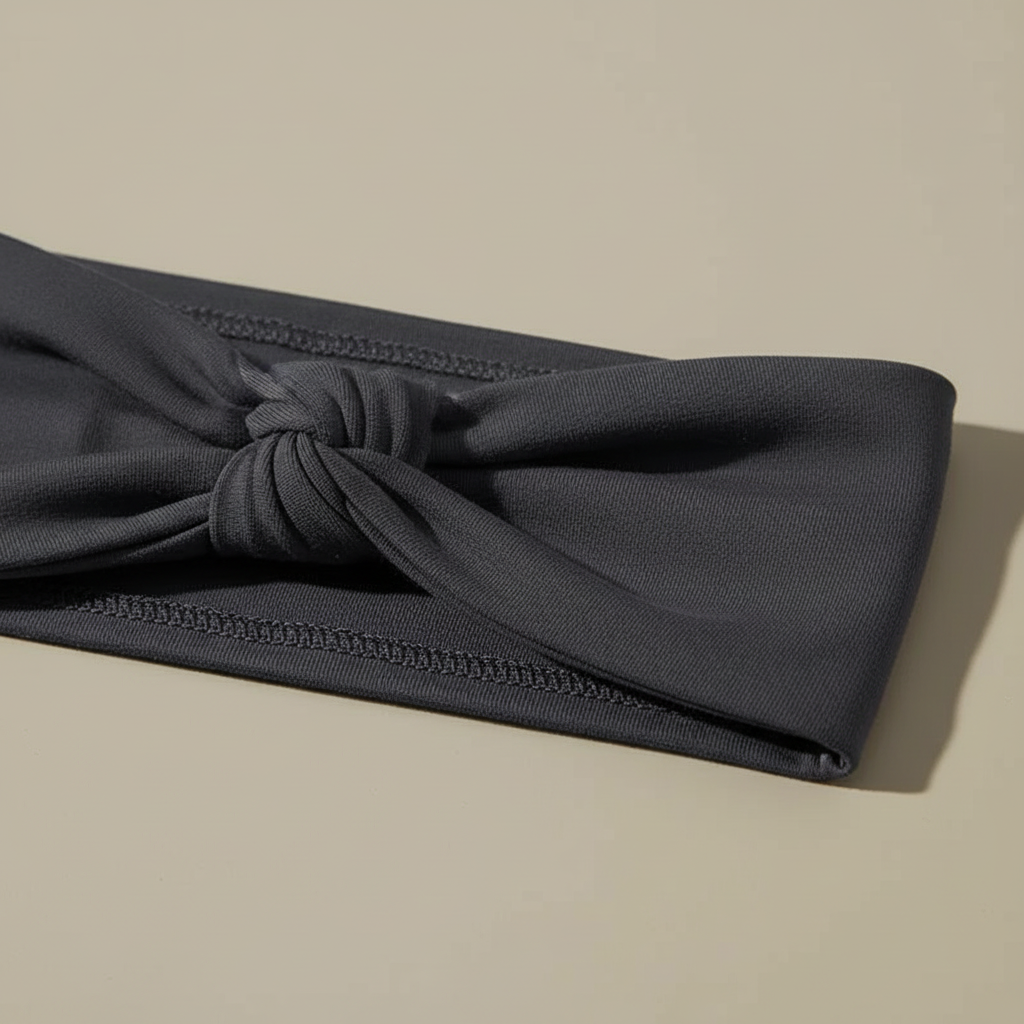Bandeau Sport Homme Microfibre Gris Anthracite